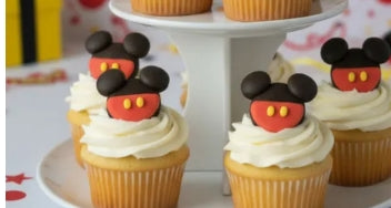 Handcrafted Sugar Decorations - Mickey Mouse 12PK