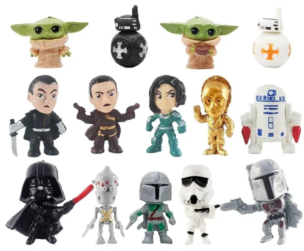 STAR WARS | PLASTIC FIGURINES | 14 PIECE SET