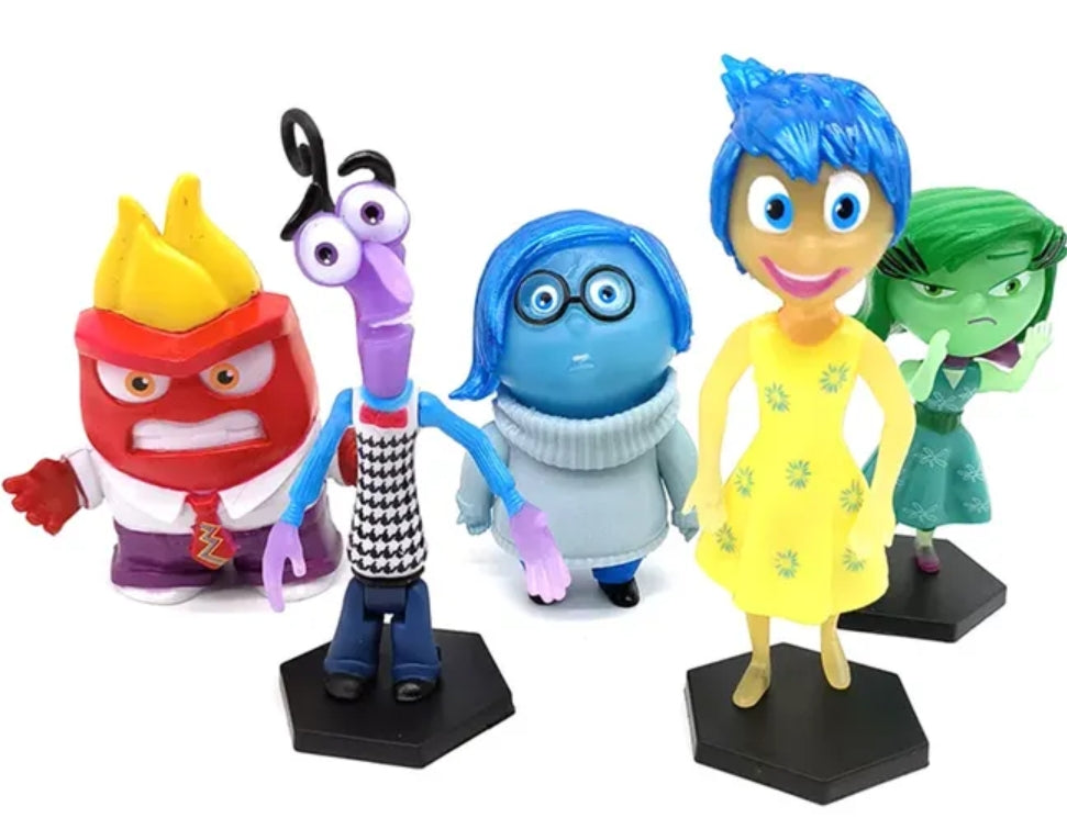 INSIDE OUT | PLASTIC FIGURINES | 5 PIECE SET