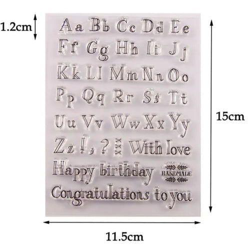 Letter Stamp Set - Handwriting