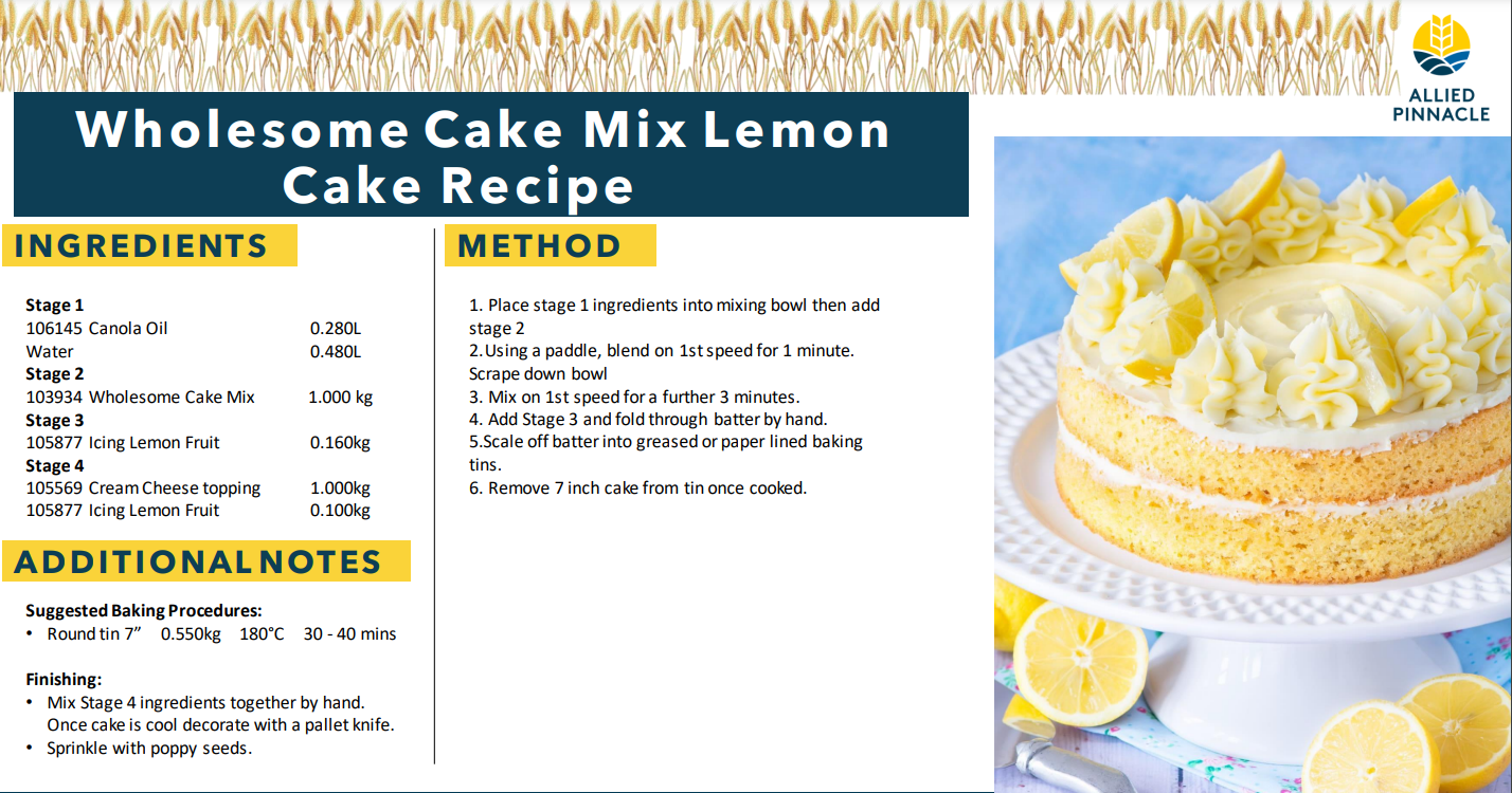 Pinnacle Complete Wholesome Cake Mix - 1kg