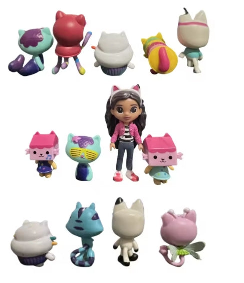 13pcs Gabby's Dollhouse Figurine Set