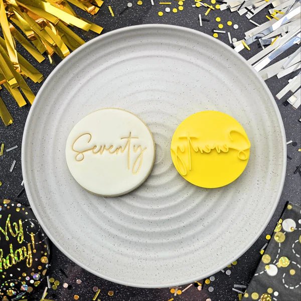 Custom Cookie Cutters Embosser - Seventy.