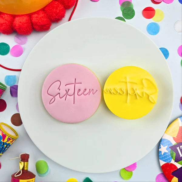 Custom Cookie Cutters Embosser - Sixteen.