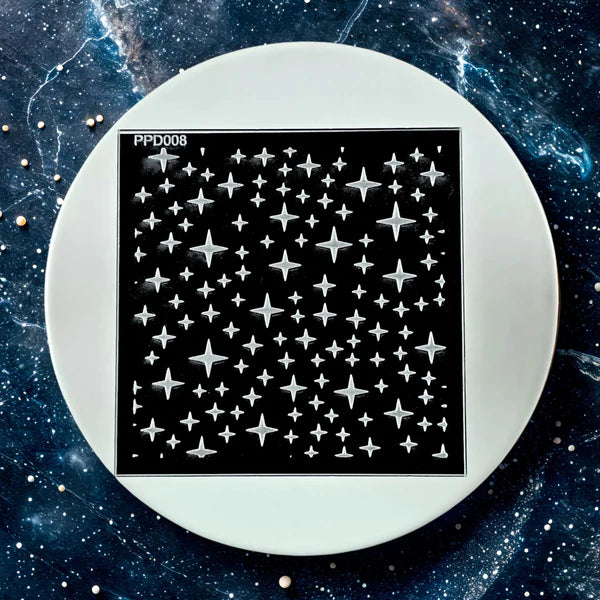 Custom Cookie Cutters - Stary Night Pattern Plate Debosser