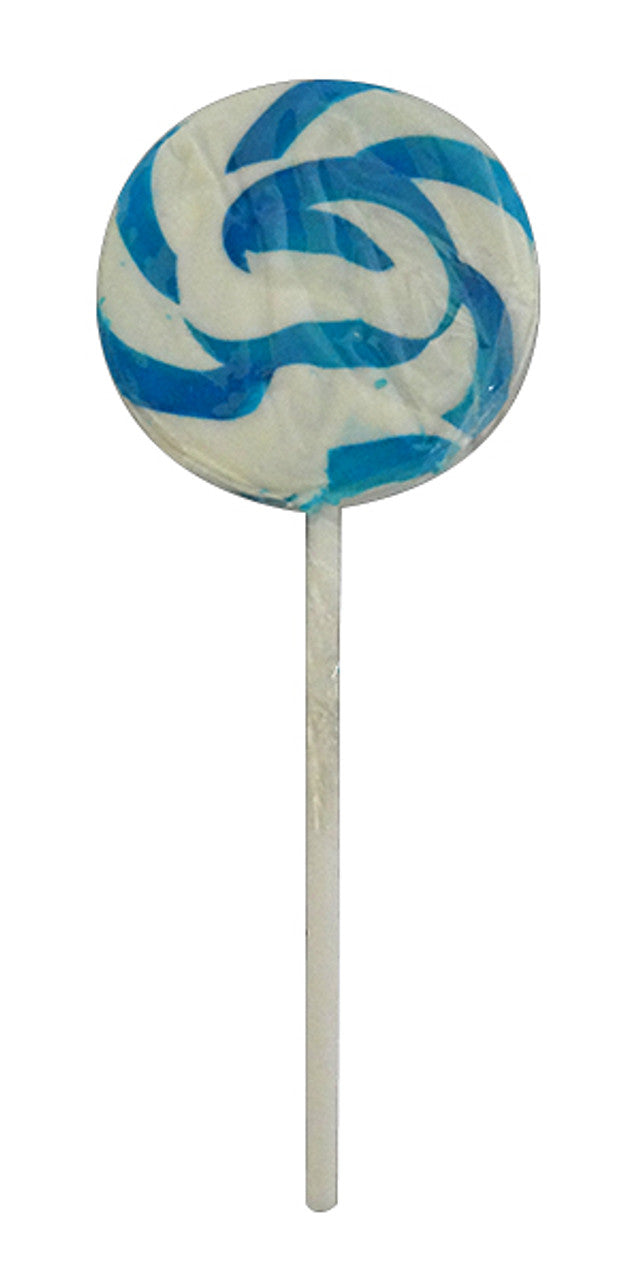 Sweet Treats Swirly Pop 50g - Single Blue
