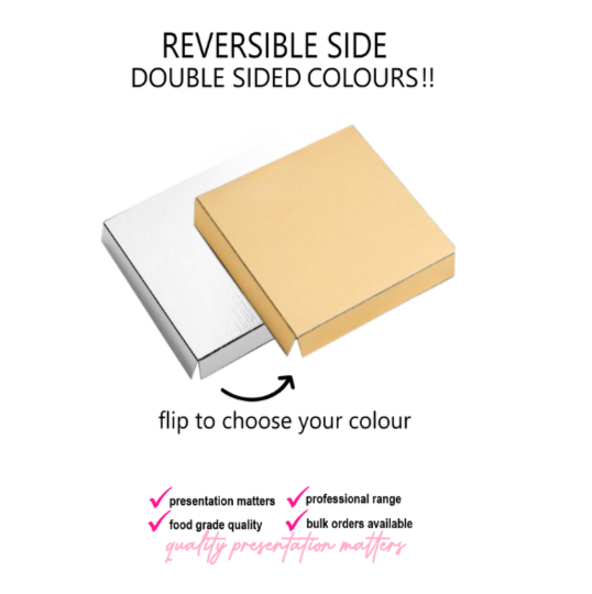 10PC PVC Clear Box - Gold/Silver Insert - 7x7x12cm