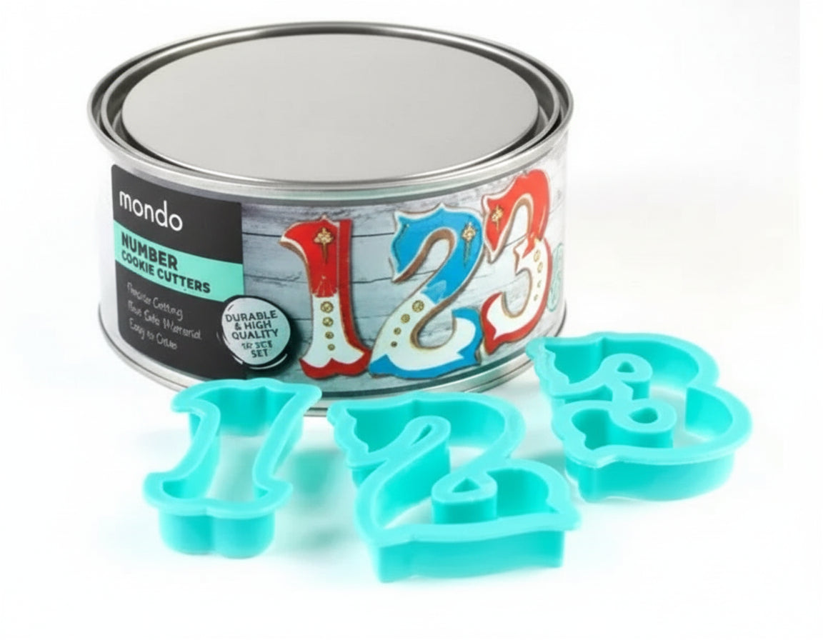 Mondo Number Cookie Cutters 10pc