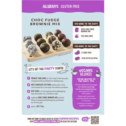 Well & Good Choc Fudge Brownie Mix 400g