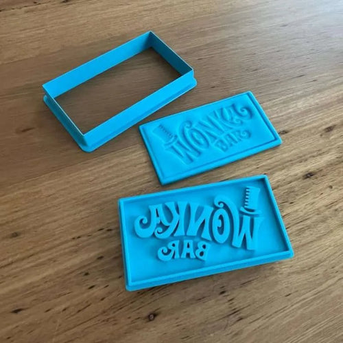 Cookie Cutter Store - Willy Wonka Bar Cutter and Stamp *Last One*