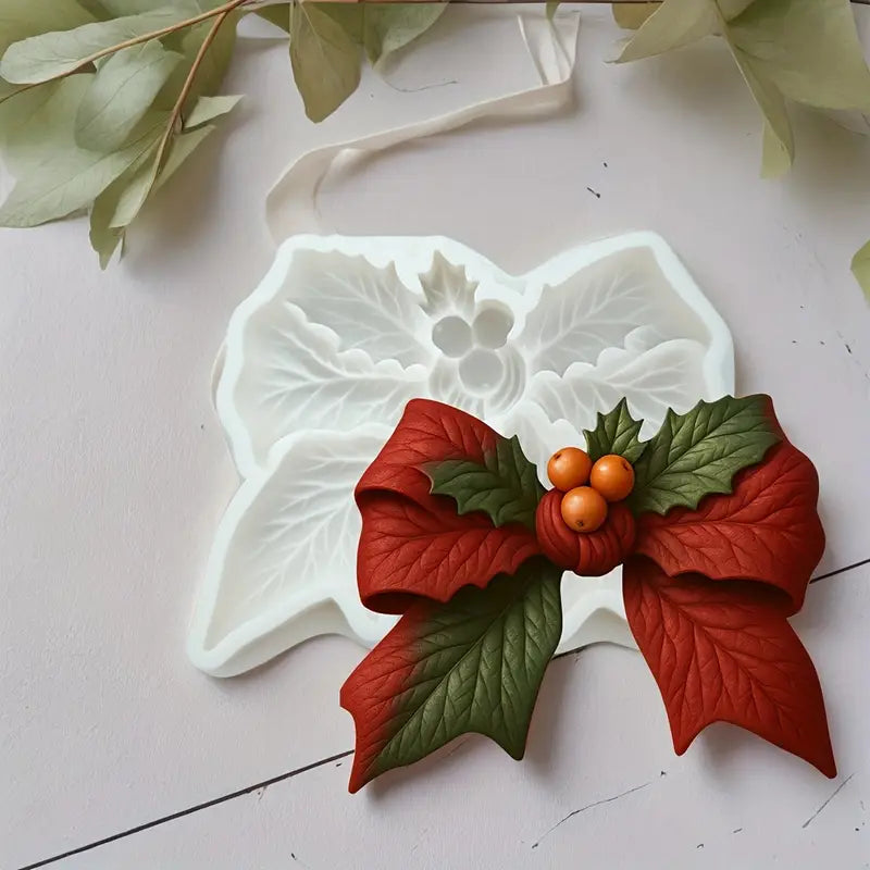 Christmas Bow Silicone Mould S654