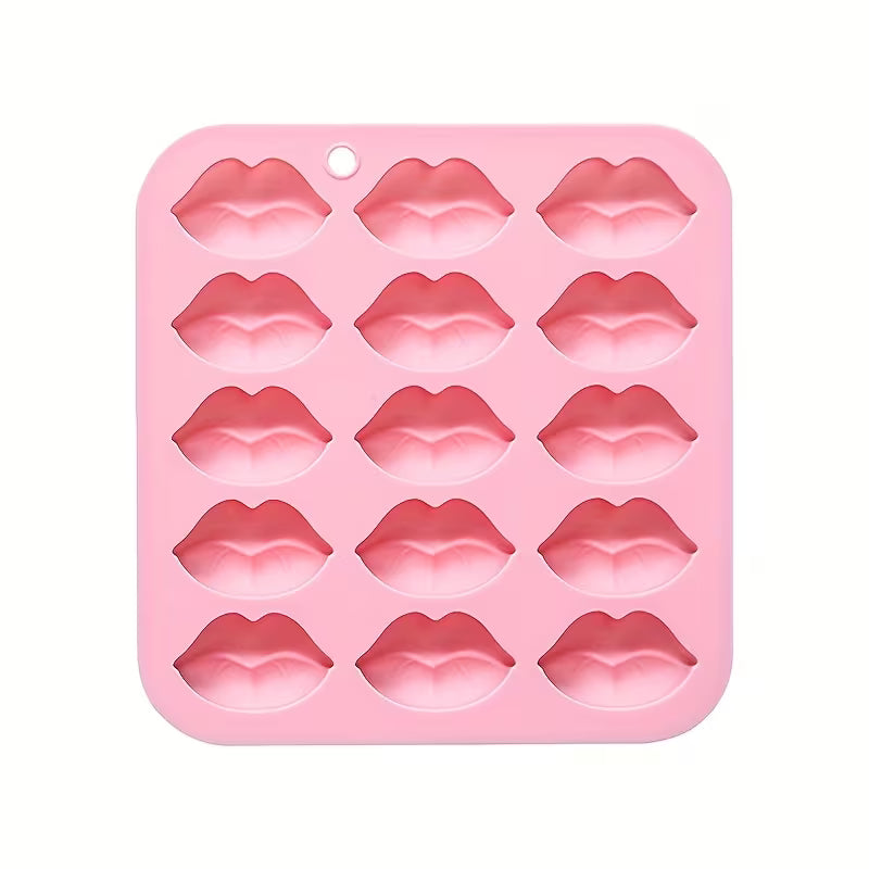 1Pc - 15 Hole Lip Silicone Mould