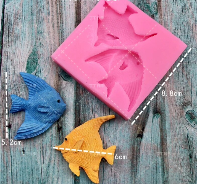 Silicone Mould - 2PC Fish - S530