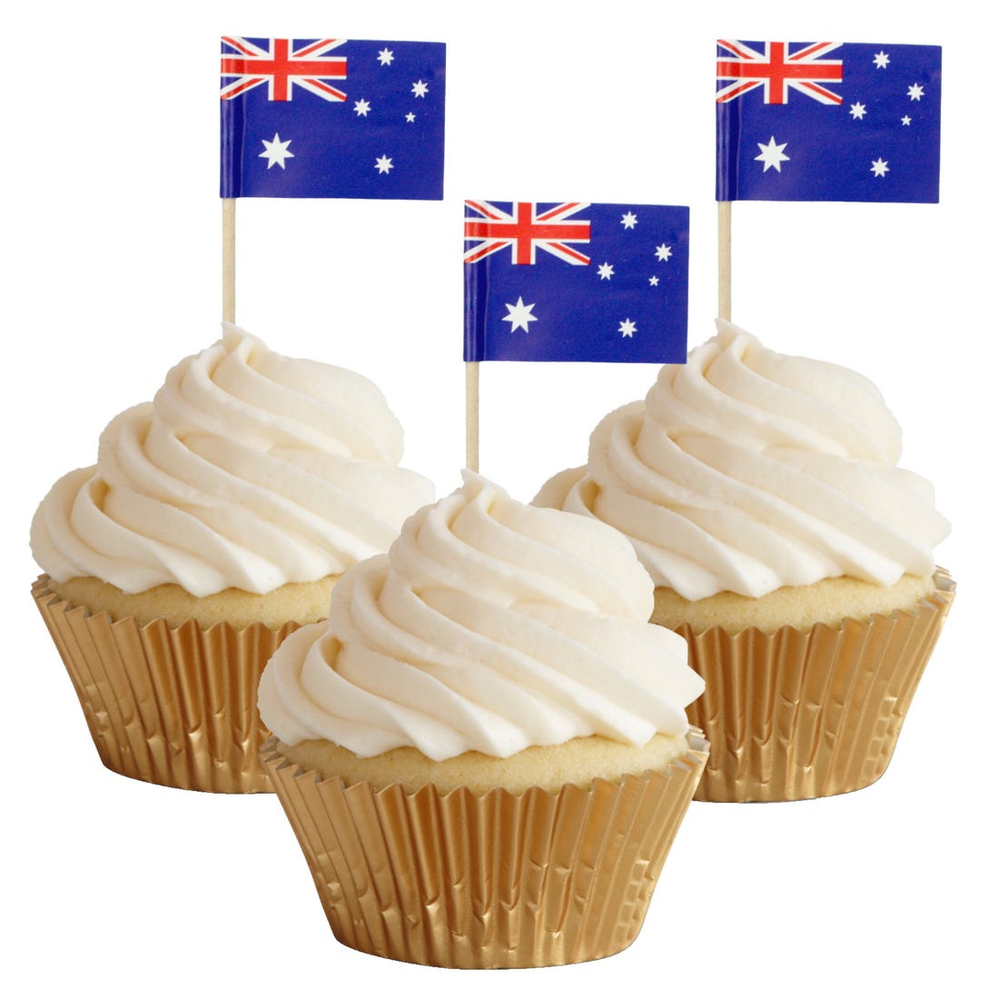 12PK Australia Flag Pick Toppers