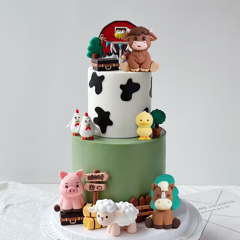9PC Farm Animal Figurine Set