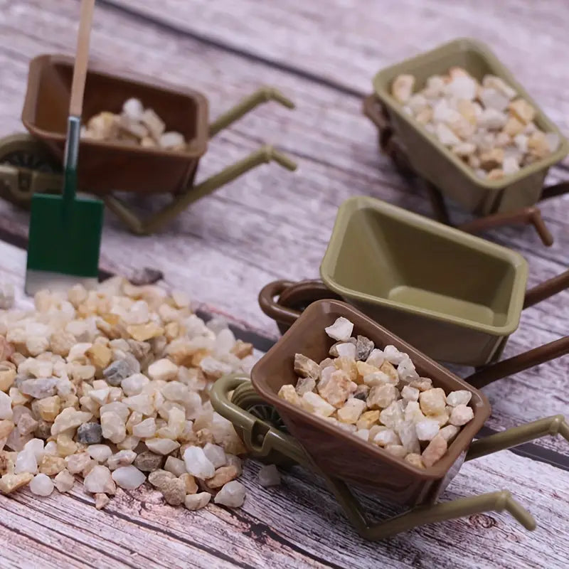 Single Mini Wheelbarrow Figurine