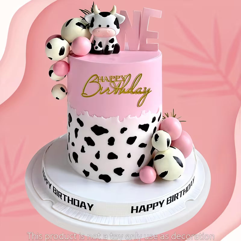 14PC Pink Cow Cake Decorating Kit