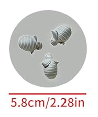 Silicone Mould - 3PC Mini Bee - S272