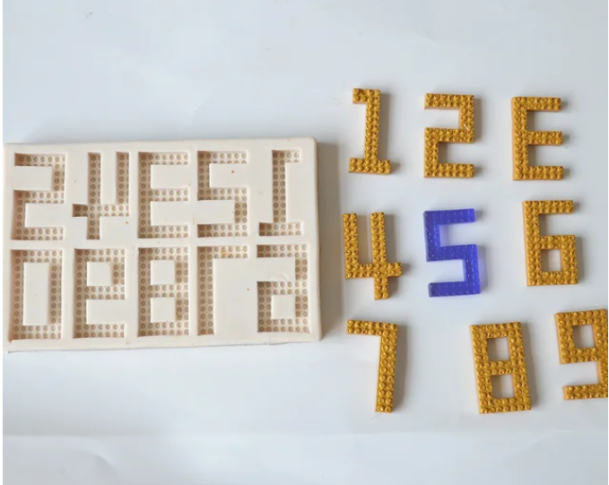Silicone Mould - Block Numbers - S531