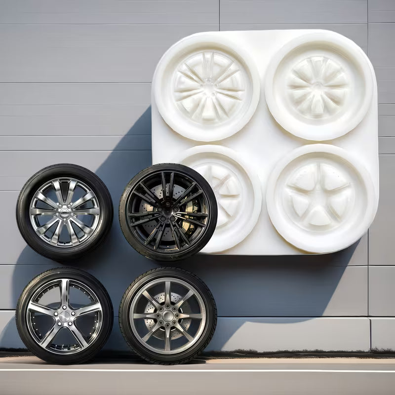 Silicone Mould - Tire Shapes 4pc - S662