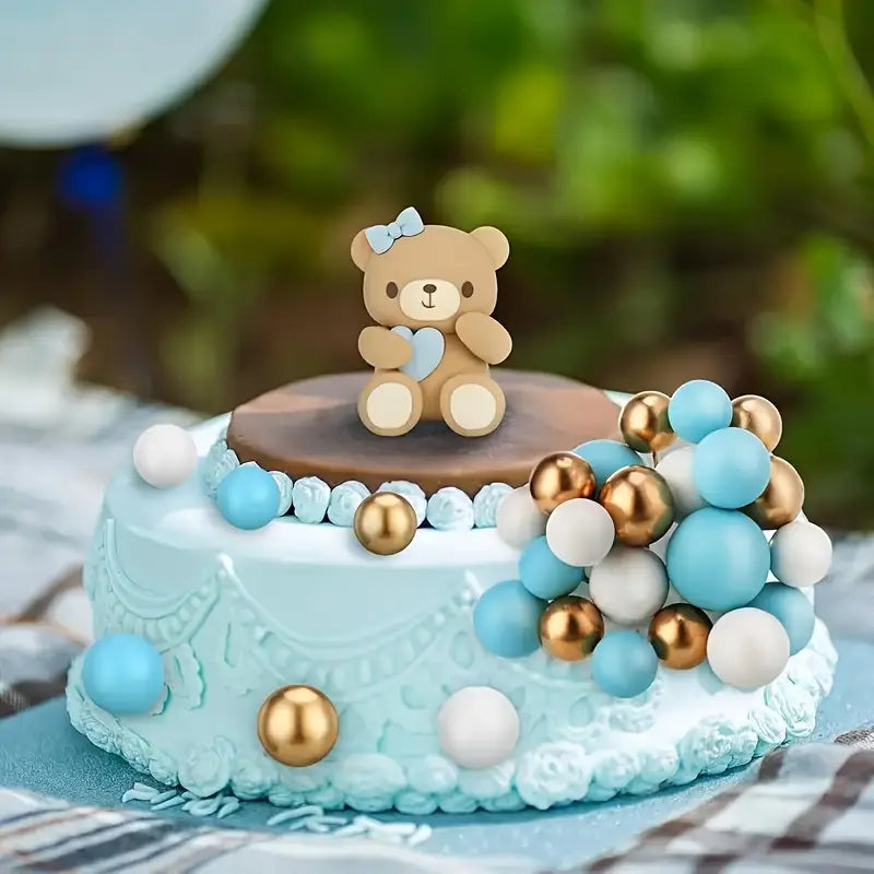 29PC Blue Teddy Bear Cake Decorating Kit