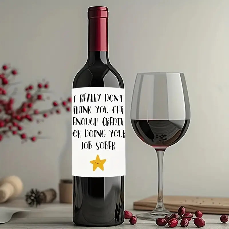 Wine - I Really Don't Think You Get Enough Credit for Doing Your Job Sober - Wine Label