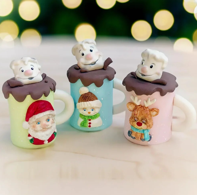 Silicone Mould - Snowman/Reindeer/Santa - S570