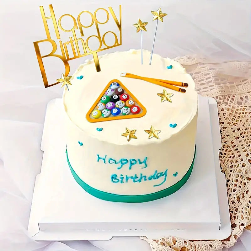 Eight Ball Cake Topper