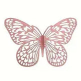 12PC Butterfly Pink - Assorted
