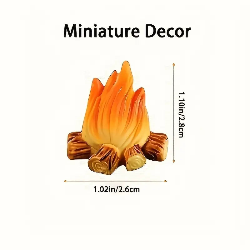 Single Mini Campfire Flame Figurine