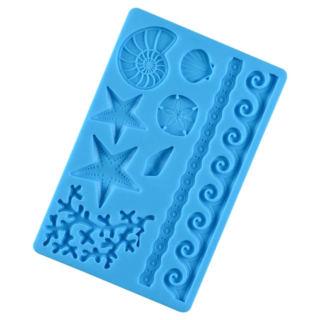 Silicone Mould - Coral/Starfish/Star/Ocean - S302