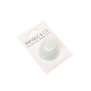 Papyrus and Co 50PK Foil Baking Cups - White Small 35mm