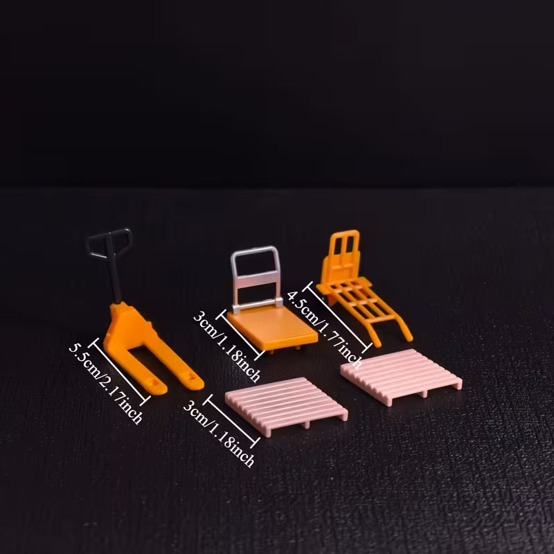 5pc Moving Equipment Cake Figurines