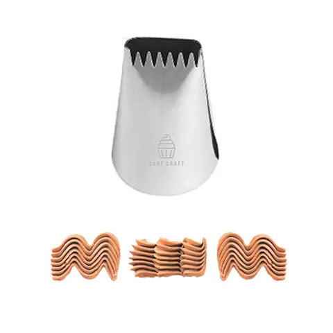 Cake Craft - #2B Large Basket Weave Piping Tip