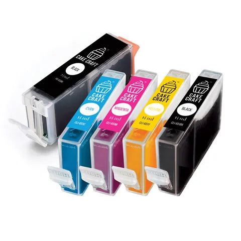 Cake Craft - Edible Ink Cartridge Full Set - 5PC