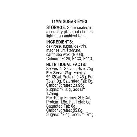 Sprink'd 11mm Sugar Eyes 60g