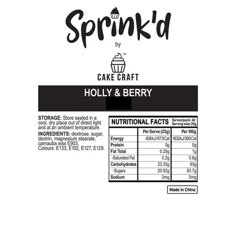 Sprink'd Holly & Berry 500g