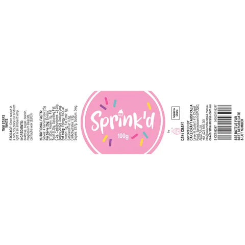 Sprink'd 100g - 7mm White Stars.