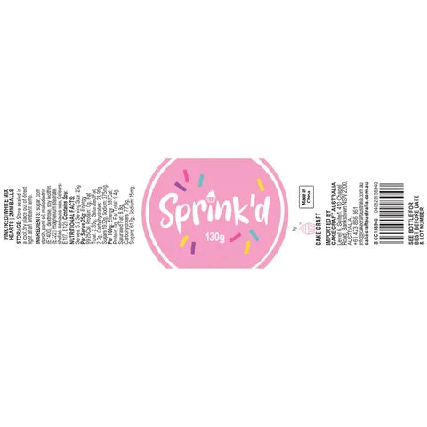 Sprink'd Pink/Red/White Mix Hearts 2MM Balls 130g.