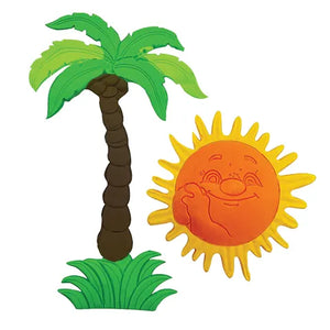 Cake Craft Silicone Mould - Sun and Palm Tree