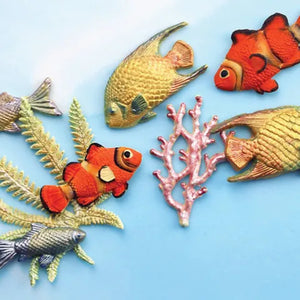 Cake Craft Silicone Mould - Assorted Fish and Seaweed