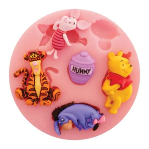 Cake Craft Silicone Mould - Winnie The Pooh. Tigger and Piglet