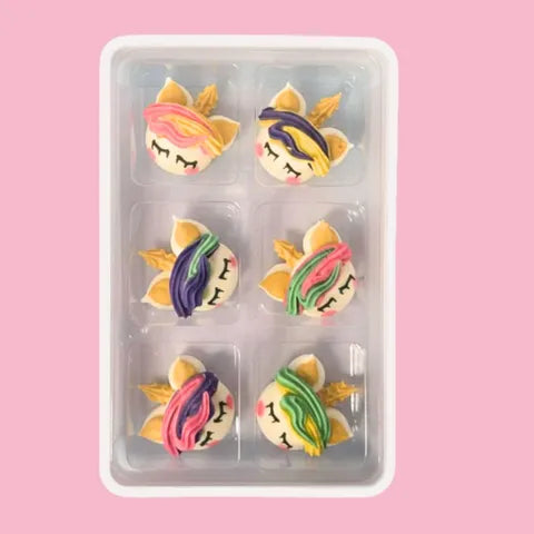 Sugar Decorations - 6PC Unicorn Face