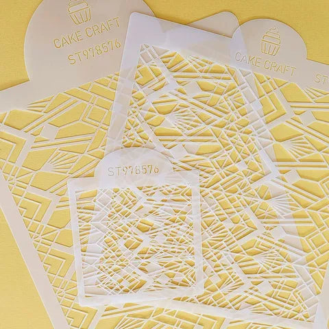 Cake Craft 3PC Stencil - Anat