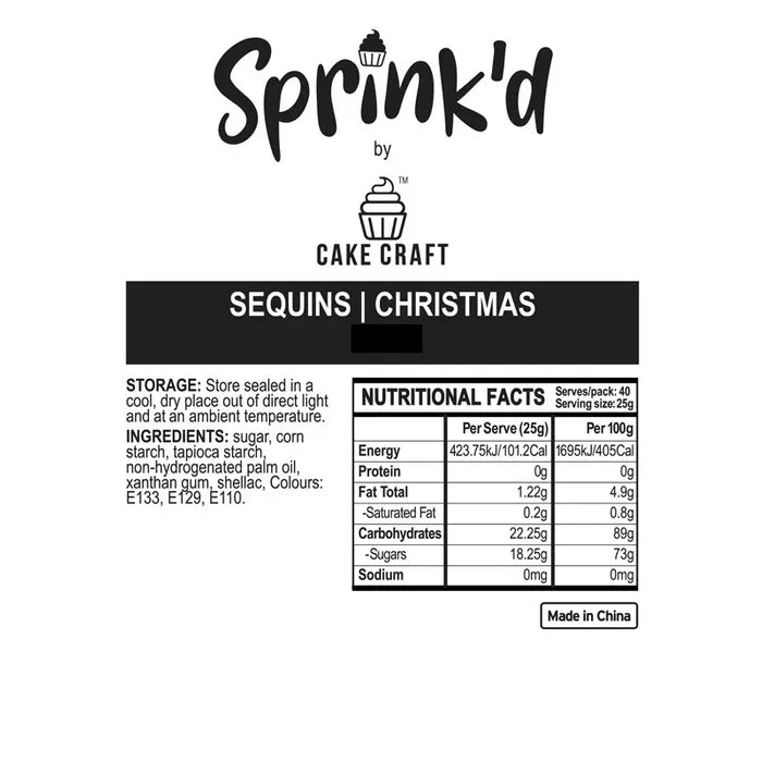Sprink'd Sequins Christmas 500g