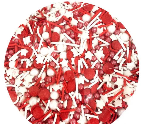 100g Sprinkle Mix - Santa Medley