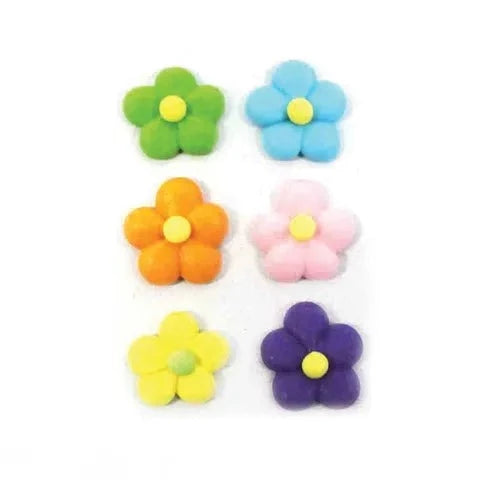 Handcrafted Sugar Decorations - Mini Flower Power Assorted.