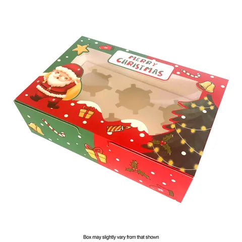 Christmas Cupcake Boxes - Assorted Sizes