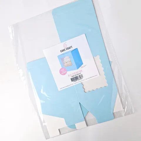 Cake Craft Single Hole Cupcake Box - Blue