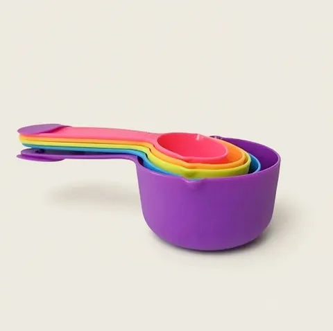 Cake Craft Multi Coloured Measuring Cups 5Pc